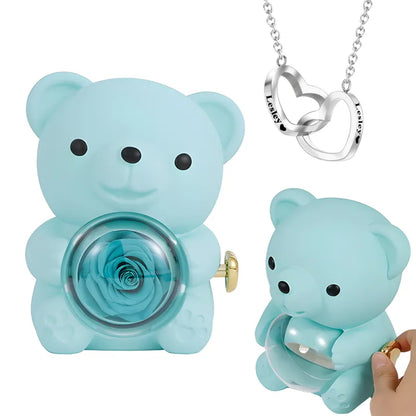 Coffret Eternal Bear et Collier Personnalisé - Lova Rosa™