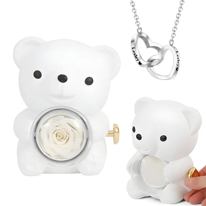 Coffret Eternal Bear et Collier Personnalisé - Lova Rosa™